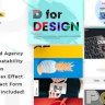 Derry – Colorful Minimal Portfolio HTML Template